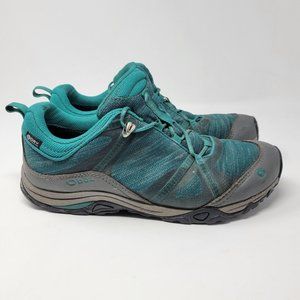 Oboz Lynx Low BDry Women's Size 10 Waterproof Hiking Shoes Teal Gray‎